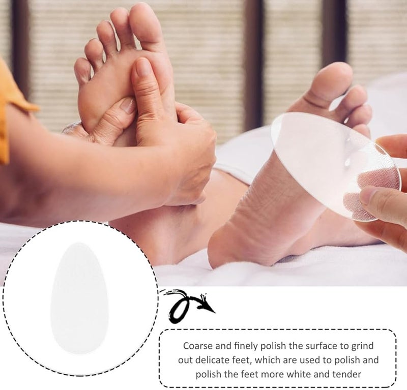 2Pcs Glass Foot File Callus Remover Pedicure Tool For Dead Skin Exfoliation - Image 5